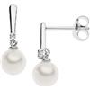 Comete Orecchini PERLE D'AMORE ORO DIAMANTI ORP739 Comete Donna