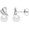 Comete Orecchini PERLE D'AMORE ORO DIAMANTI ORP761 Comete Donna