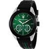 Maserati Orologio TRAGUARDO BLACK SILVER GREEN R8871612043 Maserati Uomo