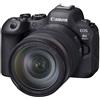Canon Kit Fotocamera Mirrorless Canon EOS R6 Mark II + Obiettivo RF 24-105mm F/4 L IS USM - Prodotto in Italiano [Prodotto ufficiale - Garanzia Canon 2 Anni]