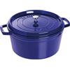STAUB Casseruola/Cocotte in Ghisa, Rotonda 30 cm, 8.35 L, Blu (Scuro)