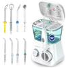 Boston Tech Aquapik® 100 idropulsore dentale Professionale | Elimina la Placca + Raccomandato dai dentisti + Cura i tuoi Impianti e Ortodonzia | 8 Ugelli + 10 Livelli di Pressione + Capacità 600 ml