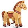 PonyCycle Essenziale Modello E Pony Cavalcabile per Bambini Cavallo che Cammina Cavalli Cavalcabili (con Freno/Taglia 3 per 3-4 Anni) Pony con Ruote Cavallo Marrone - E336