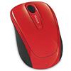 Microsoft - Mouse wireless 3500 USB, colore: Rosso