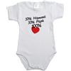 BODY MEZZA MANICA CON STAMPA "50% MAMMA, 50%PAPà, 100% AMORE"