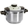BARAZZONI Facile Dual System Pentola a Pressione 4,5 L Acciaio Inox 22cm