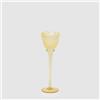 EDG Enzo De Gasperi Portacandela Tulipano Satinato 28x8,5cm Giallo Vetro