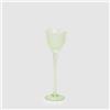 EDG Enzo De Gasperi Portacandela Tulipano Satinato 28x8,5cm Verde Vetro