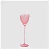 EDG Enzo De Gasperi Portacandela Tulipano Satinato 28x8,5cm Rosa Vetro