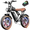 Ridstar Q20 Bici elettrica 1000 W, batteria da 48 V 20 Ah, pneumatici integrati da 20*4,0 pollici