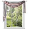 Achim Home Decor - Sciarpa velata per finestra, larghezza 144 cm x lunghezza (blush) - Sciarpa leggera in poliestere filtrante per soggiorno, camera da letto e sala da pranzo