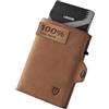 LORZOR® Portafoglio Uomo Slim Pelle, Portacarte Uomo con Protezione RFID & Portamonete, Porta Carte di Credito Pop-up Contenere 10 Carte, Porta Tessere Tascabile
