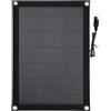 Technaxx TX-209 Caricabatterie solare 12V da 10W, pannello solare portatile con morsetti per la batteria e presa accendisigari da 12V - per le batterie da 12V per auto, motocicli, caravan, trattori