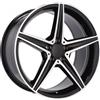 Cerchi in lega Dedica per Mercedes modello B5052 8.0x18 Nero lucido