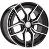 Cerchi in lega Dedica per Mercedes modello 3S1034 8.5x18 Nero lucido