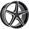 Cerchi in lega Dedica per Mercedes modello B5052 7.5x18 Nero lucido