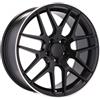 Cerchi in lega Dedica per Mercedes modello A1257 8.0x18 Nero semi-opaco
