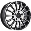 Cerchi in lega Dedica per Mercedes modello B1048 7.5x17 Nero lucido