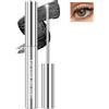 Noerrors Mascara in metallo, bacchetta per ciglia in ferro lavabile, arricciatura 3D, ciglia lunghe a pigmento volumizzante extra sottile, spazzola senza pinsello, trucco per ciglia di lunga durata