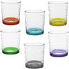 COSE DA CASA Bicchieri Eleganti per Stile e Raffinatezza in Vetro 26 cl Set di 6 fondo multicolore in casa per Ogni Tavola e Occasione bar hotel ristorante