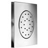 PAFFONI Soffione quadrato con getto orientabile 12,45 x 12,45 cm in abs cromato - Paffoni