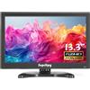 Suprlipy 13,3 pollici FHD piccolo monitor IPS schermo LCD 1920x1080 60Hz 16:9 co