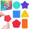TonStyle Fidget Toy, Giocattolo Antistress, Squishy Giocattolo, Pietra Fidget, Silikon Sensorisches Zappeln Spielzeug, Confezione da 6 Pezzi di Pietre Sensoriali per Bambini e Adulti, Sensory Stone