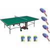 Garlando Tavolo Ping Pong Advance Indoor Verde COD.C-276I Garlando con 4 Racchette Thunder e 18 Palline In Omaggio