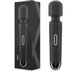 bed geek Massaggiatore wand elettrico wireless portatile di Bed Geek con Memory Feature Massage Skin Soft Silicone 12 programmi con bassa media e alta intensità