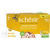 Schesir gatto tonnetto con pollo multipack 6 x 50 gr