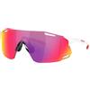 OAKLEY CYBR DYNO POL WHITE W/ PRIZM ROAD Occhiali Sportivi