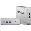 BMAX Mini PC W-11 Pro,16GB RAM+512GB M.2 SSD Mini Computer Desktop B3 N5095 supporto 2.5'' SATA SSD, WiFi 5,Bluetooth4.2, Dual HDMI Display Gigabit Ethernet, 4K UHD Office Desktop PC
