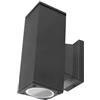 blendend Applique da parete a due vie nero GU10, senza sorgente luminosa, ideale per illuminare aree specifiche e decorare spazi interni.