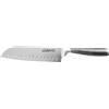 Zanetti, Coltello Santoku Modello Ultra, Coltello Acciaio Inox, Lama 18 cm, Spessore 2.5 mm, Coltello Cucina, Coltello Santoku Giapponese, Manico Vuoto Acciaio Inox