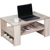 RICOO Tavolino da salotto 72 x 50 x 50 cm WM090-ES Tavolo da caffè Rovere marrone Sonoma