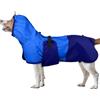 PUMYPOREITY Cappottino Impermeabile per Cani, Mantellina Pioggia Antipioggia con Cappuccio Vestito Pioggia Impermeabile Cani Piccoli(Blu, S)