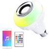 Buachois RGB Colore Modifica lampadine, 12W E27 Smart BT 4.0 Altoparlante musicale che cambia lampada a colori con 24 chiavi Remote Control e controllo APP Wireless Smart Lulb per