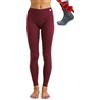 Merino.tech Pantaloni Lana Merinos Donna - 100% Intimo Termico Donna Lana Merino Leggero, Medio, Pesante con Calzini (Medium, 320 Charcoal Grey)