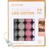 GuirLED - Guirlanda luminoso a LED per batuffoli di cotone USB - Luce notturna per bambini 2h - Alimentatore doppio USB 2A incluso - 3 intensità - 32 sfere 3,2m - Églantine