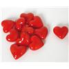 Bartl 101899 - Cuori decorativi in vetro, 12 pezzi, colore: rosso, dimensioni: 2,5 cm
