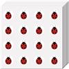 CREATCABIN 128 pz 8 fogli Adesivi Coccinella Piccoli Insetti Decalcomanie 0.98 pollici Autoadesivi Impermeabili In Plastica Rotonda Puntini Cartoni Animati Etichette Scrapbooking 2.5x2.5cm