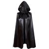 Proumhang Nero Mantello con Cappuccio per Bambini e Bambine Mantello con Cappuccio Mantello da Strega Mantello da Vampiro Mantello del Diavolo Halloween Masquerade Natale Cosplay 120cm