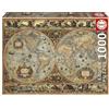 Educa - Puzzle 1000 pezzi Orbis Terrarum | Puzzle mappe e geografia | Misura 68x48 cm | Include colla Fix | Per adulti 14+ (20173)