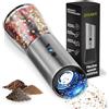 Zolmer® GRAVITY Macina Pepe Elettrico ad una mano e luce integrata - 1 Set con Batterie Ricaricabili, Macinatura Regolabile per Spezie varie, macina Sale o Pepe - Robusto e Compatto