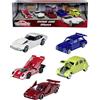 Smoby Majorette - Giftpack Vintage Cars 5 pz, 212052013, +3 anni, die-cast, funzione a ruota libera, elementi apribili, scala 1:64