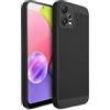 Moozy VentiGuard Cover per Xiaomi Redmi Note 12 Pro 5G, Nero - Custodia Traspirante con Motivo Perforato per Circolazione dell'Aria, Ventilazione, Cover Anti-Surriscaldamento Phone Case