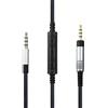 ABLET Cavo audio di ricambio con microfono in linea e controllo volume, compatibile con cuffie Bose QC25, QC35, QC35II, QuietComfort 25 35, cavo audio compatibile con Samsung Galaxy/Huawei/Android