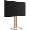 FITUEYES Design Supporto TV da Pavimento per 32 - 65 Regolazione Angolo ± 30° Porta TV da Terra Mobile Portata Massima 40 kg Massimo VESA 400 * 400mm Serie ZEN