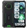 Blackview BV6200 Pro, 13000 mAh, telefono cellulare da esterno senza contratto, Android 14,18 GB + 128 GB, smartphone per esterni, impermeabile, altoparlante 98 DB, Helio P35 2,3 GHz, 6,56 HD+,