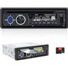 CAMECHO Autoradio Bluetooth 5.1 con Lettore CD DVD, FM/AM Stereo Auto con Vivavoce Bluetooth, Autoradio 1 DIN con Lettore MP3 con Telecomando, Smart Sync App +32GB TF